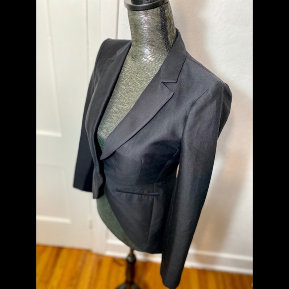 BCBGMaxAzria Women's Black Noah Single Breasted Tuxedo with Tailcoats Sz XS - Picture 3 of 10